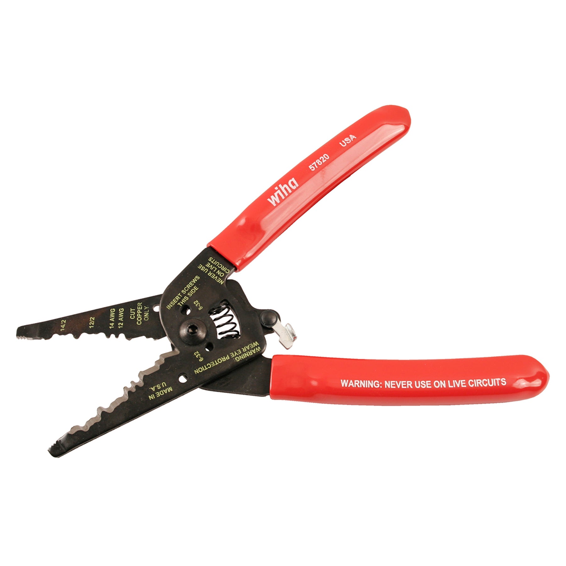 Classic Grip Wire Strippers Dual NM-B Cable 7.75"