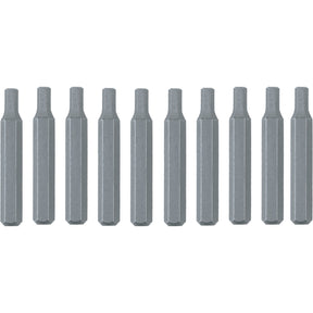 Wiha 75623 System 4 Hex MicroBits 4.0 x 28mm - 10 Pack