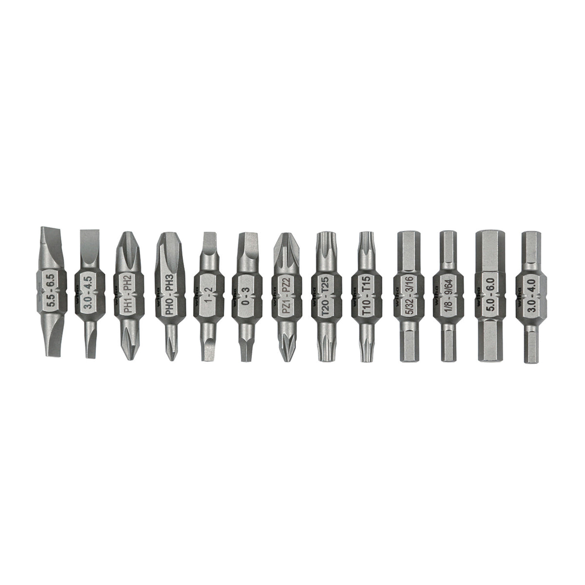 Wiha 77780 13 Piece Double End Bit Reload Set for Tradesman 26-In-1 Ultra Driver