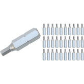 Wiha 72587 Hex Contractor Insert Bit 6.0mm x 25mm - 30 Pack