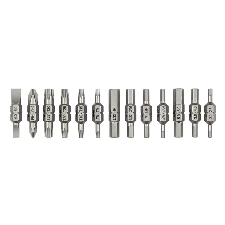 13 Piece Double End Bit Reload Set for Industrial 26-In-1 Ultra Driver (77792)