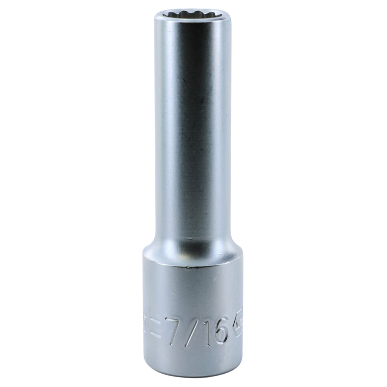 12 Point - 1/2" Drive Deep Socket 7/16"