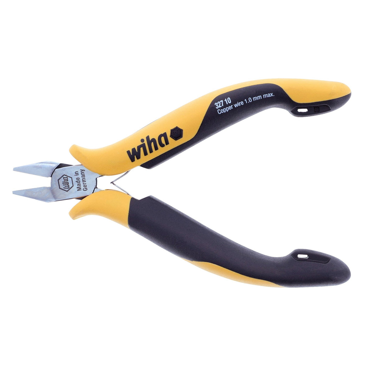 Wiha 32710 ESD Safe Precision Wide Tapered Head Full Flush Cutter