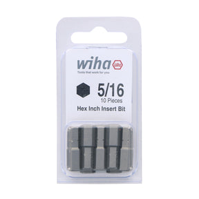 Hex Bit 5/16 - 25mm - 10 Pack