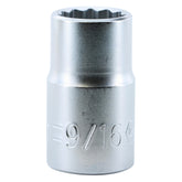 Wiha 33812 12 Point - 1/2" Drive Socket 9/16"