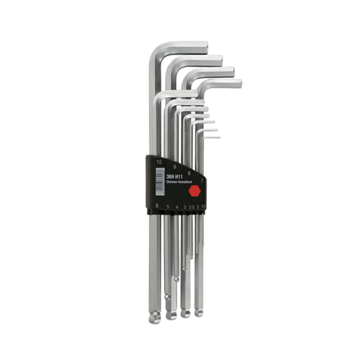 Wiha 66998 11 Piece Ball End Hex L-Key Metric Set - Metric