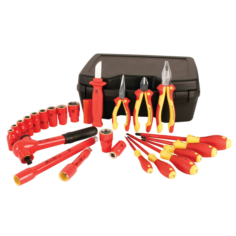 24 Piece Insulated Socket Set 1/2" Drive - SAE