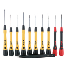 Wiha 27394 11 Piece ESD Safe Picofinish Precision Screwdriver Set in Pouch