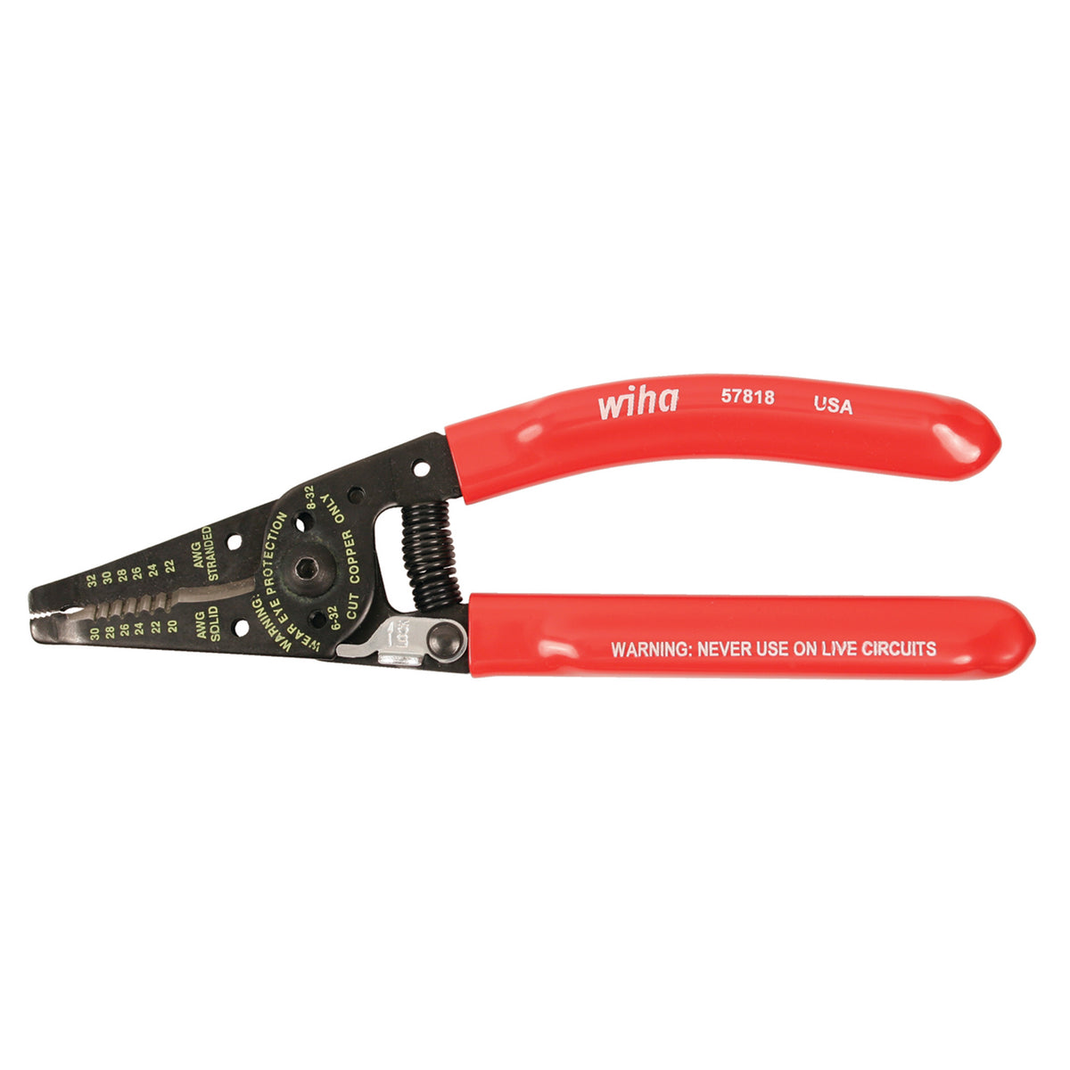 Wiha 57818 Classic Grip Wire Strippers and Cutters 7.25"