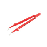 Wiha 75302 Insulated Tweezers Angled Fine 6"