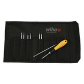 Wiha 26994 9 Piece ESD Safe Drive-loc VI Blade Set with Canvas Pouch