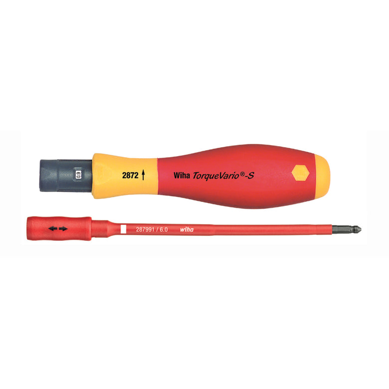 Insulated TorqueVario-S Handle 5-18 In/lbs with SlimLine Blade Holder