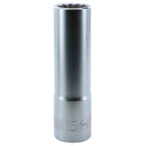 Wiha 33871 12 Point - 1/2" Drive Deep Socket 15.0mm