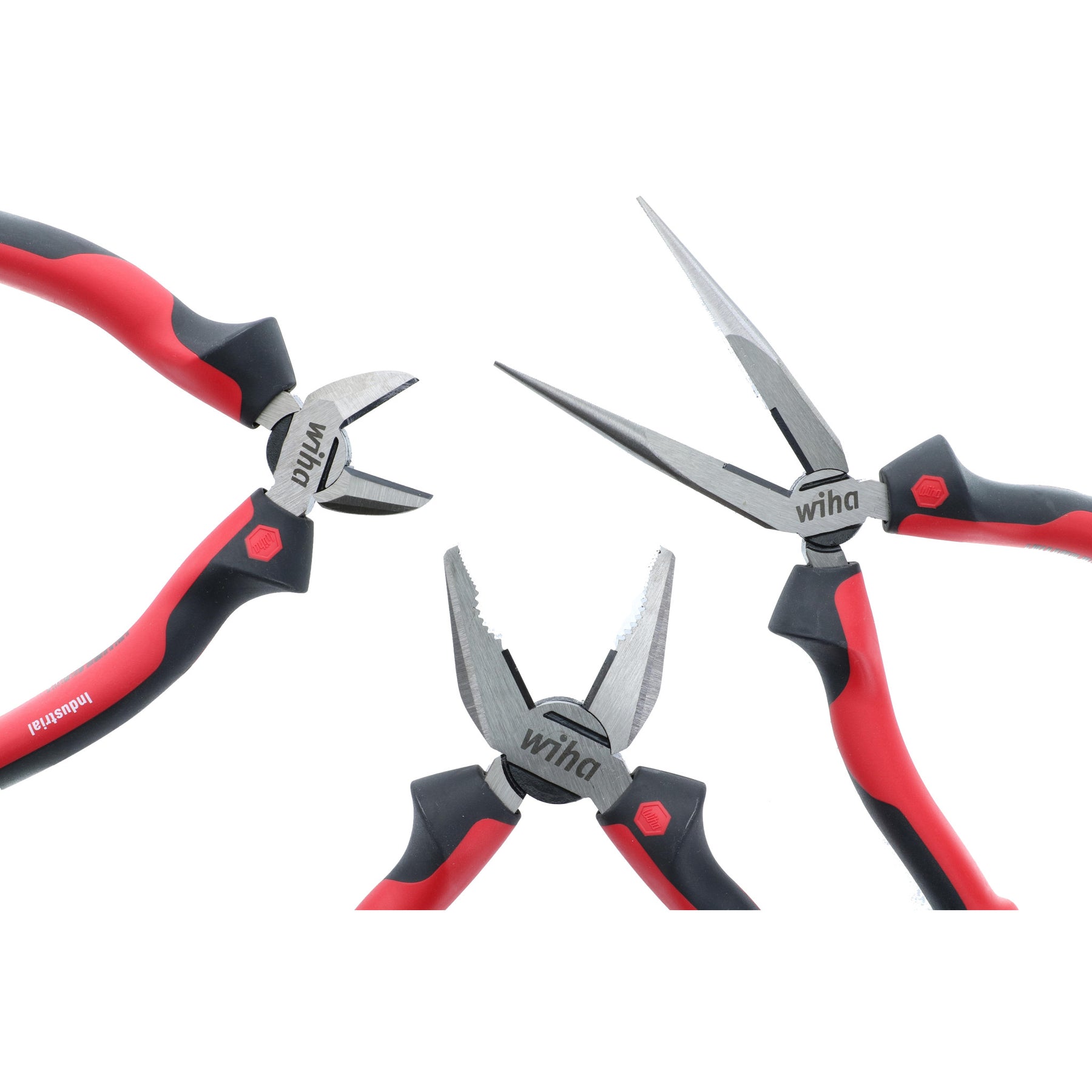 3 Piece Industrial SoftGrip Pliers and Cutters Set