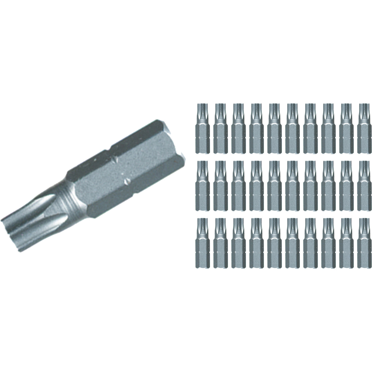 Wiha 72575 Torx Contractor Insert Bit T10 x 25mm - 30 Pack