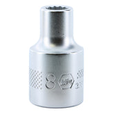 Wiha 33824 12 Point - 1/2" Drive Socket 8.0mm