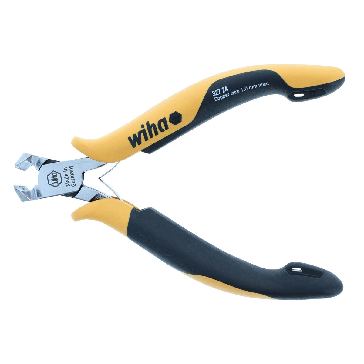 Wiha 32724 ESD Safe Precision Oblique Angled FullFlush Cutter