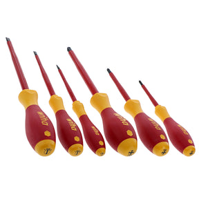 6 Piece Insulated SoftFinish Screwdriver Set - Slotted, Phillips