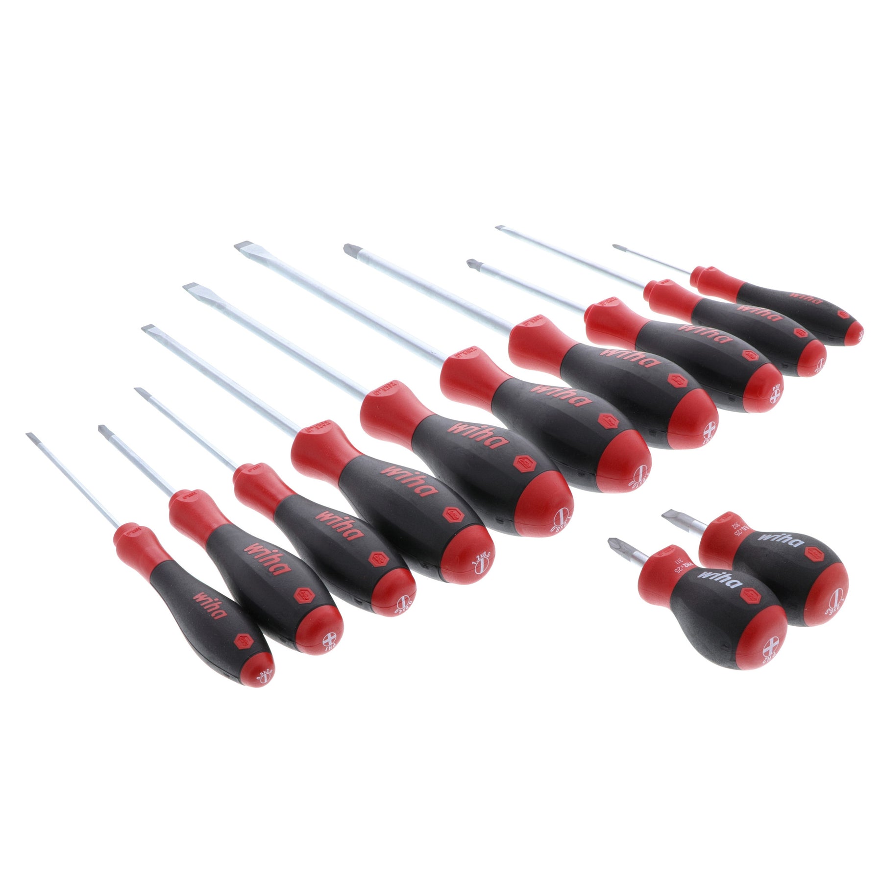 12 Piece SoftFinish Slotted and Phillips Screwdriver Set