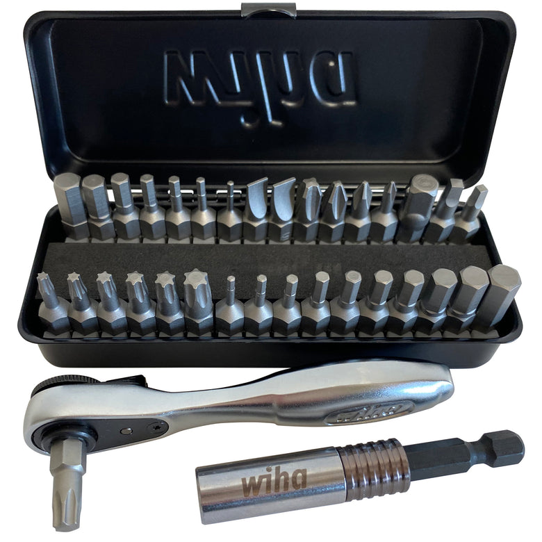35 Piece 1/4" Ratchet and Bit Set