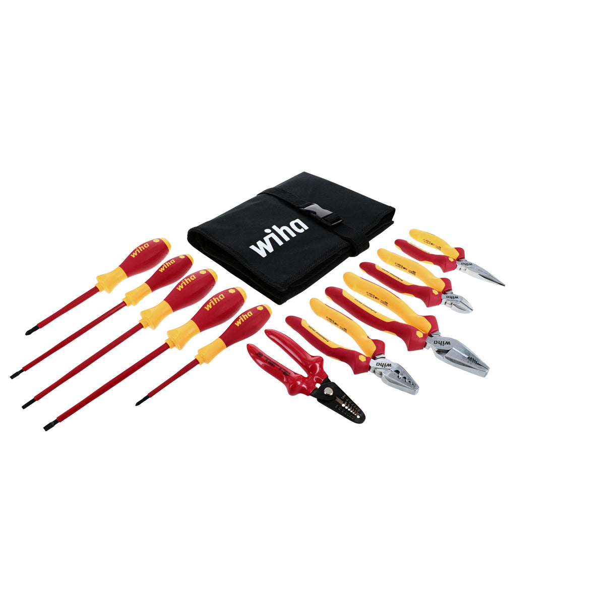 Wiha 32867 10 Piece Insulated Pliers and Screwdriver Set with Square Driver