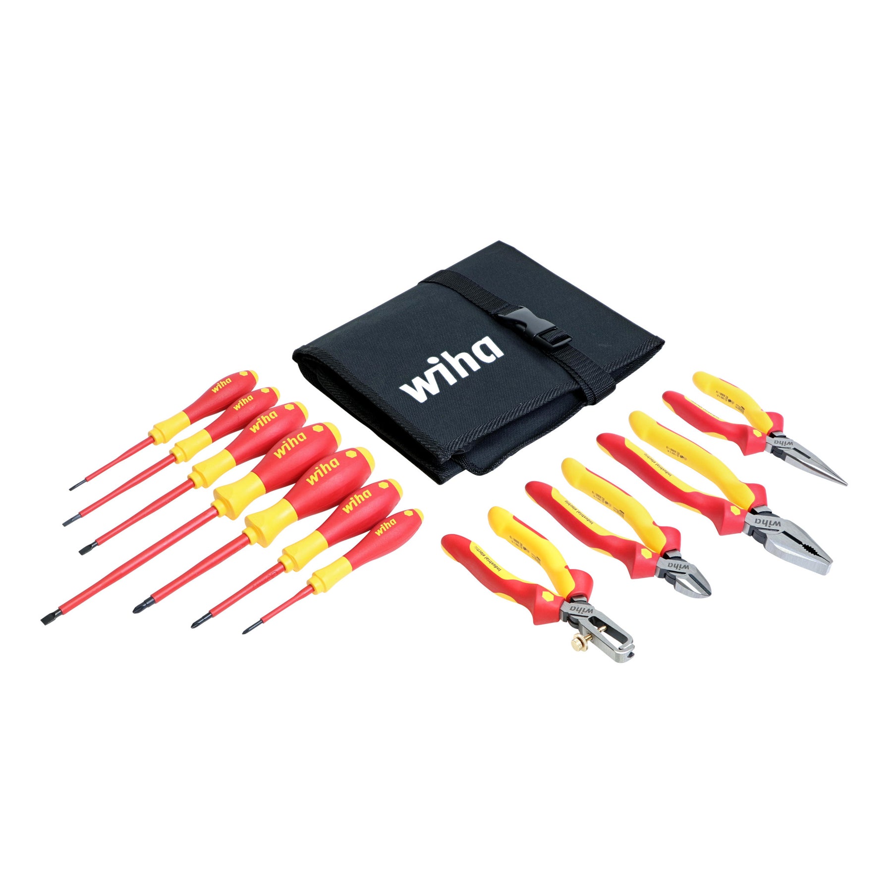 11 Piece Insulated Industrial Pliers and Screwdriver Set