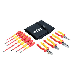 Wiha 32986 11 Piece Insulated Industrial Pliers and Screwdriver Set