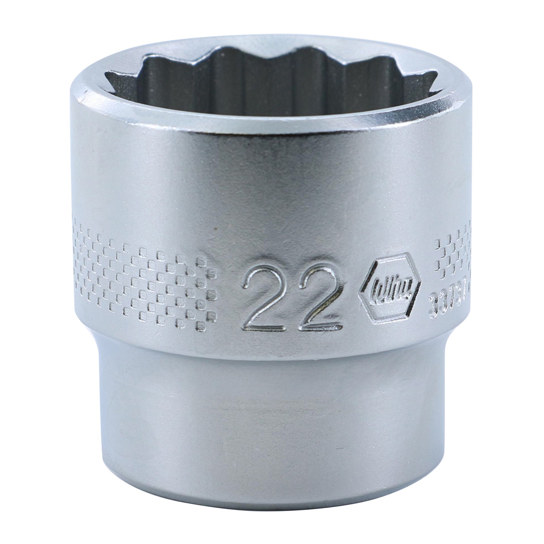 Wiha 33737 12 Point - 3/8 Inch Drive Socket - 22.0mm