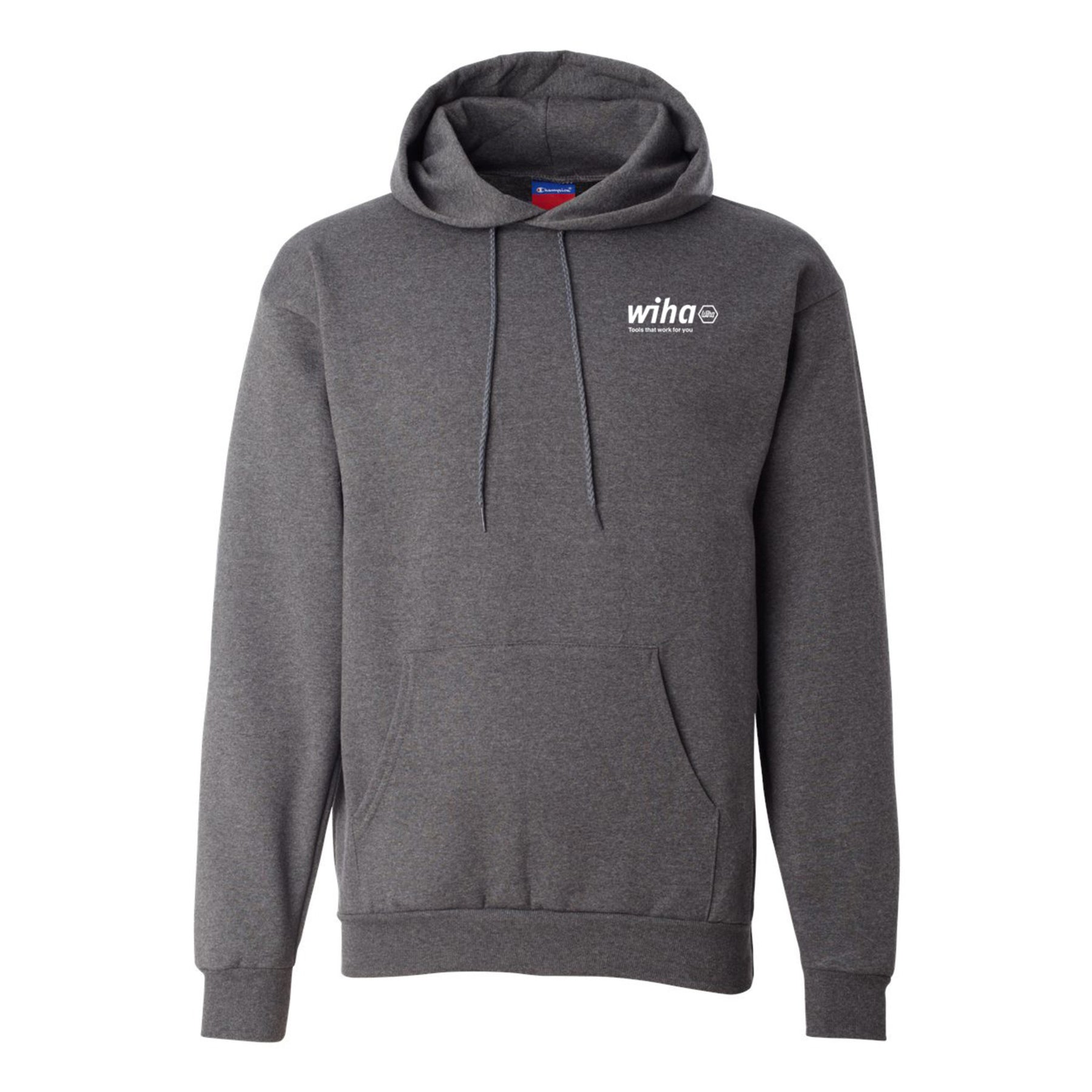 Wiha 91654 Wiha Unisex Hooded Sweatshirt Charcoal Grey XL