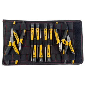 Wiha 32794 11 Piece ESD Safe PicoFinish Precision Screwdrivers and Pliers Set in Pouch