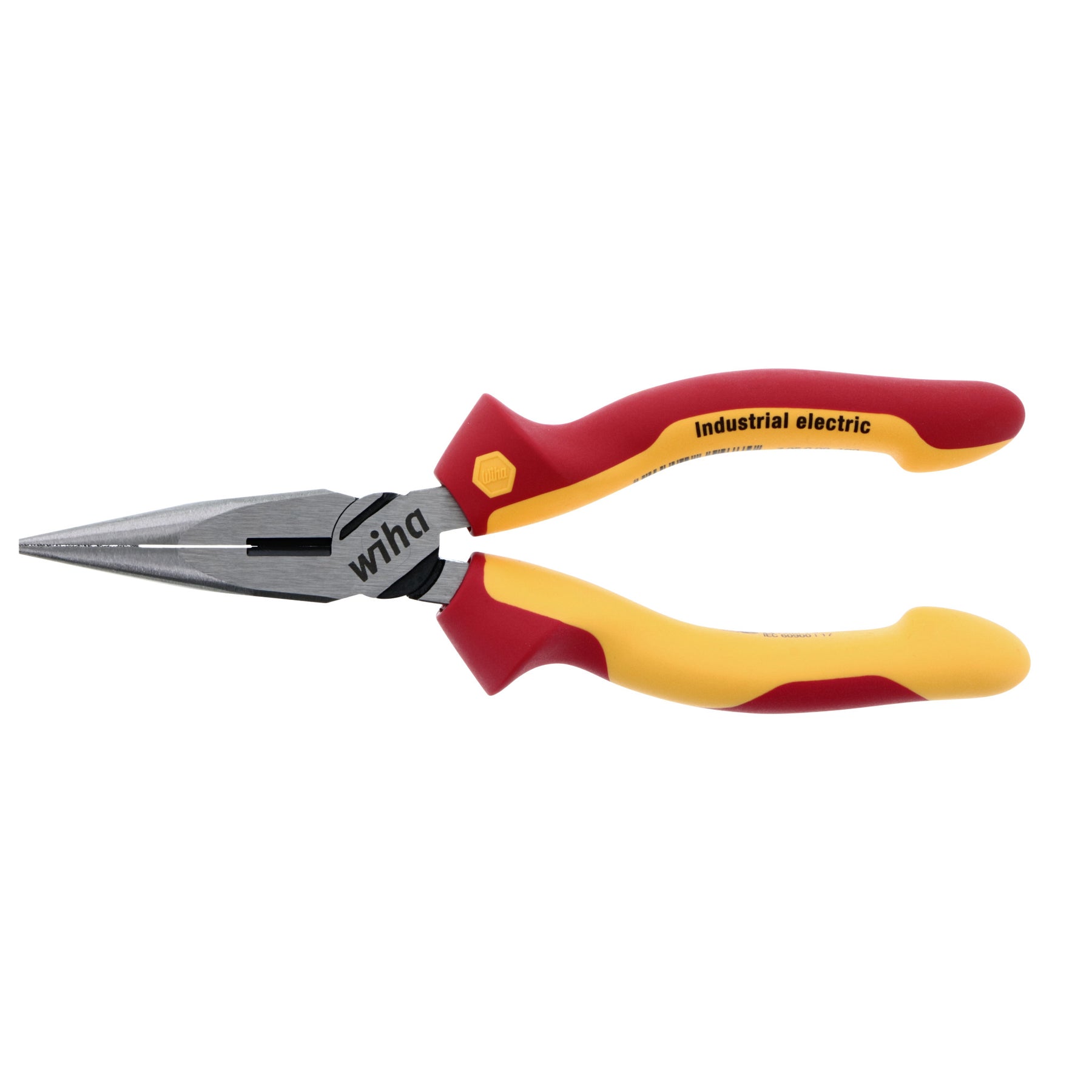 Flat round nose pliers, 160 mm, VDE-tested