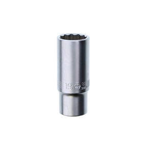 Wiha 33762 12 Point - 3/8" Drive Deep Socket 19.0mm