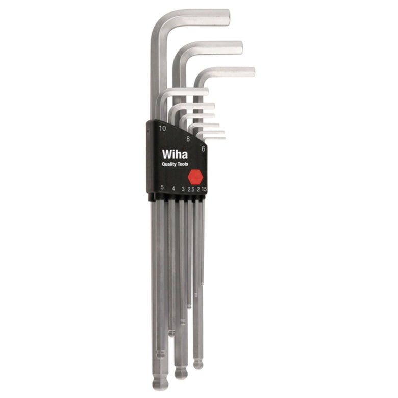 9 Piece Ball End Hex L-Key Set - Metric