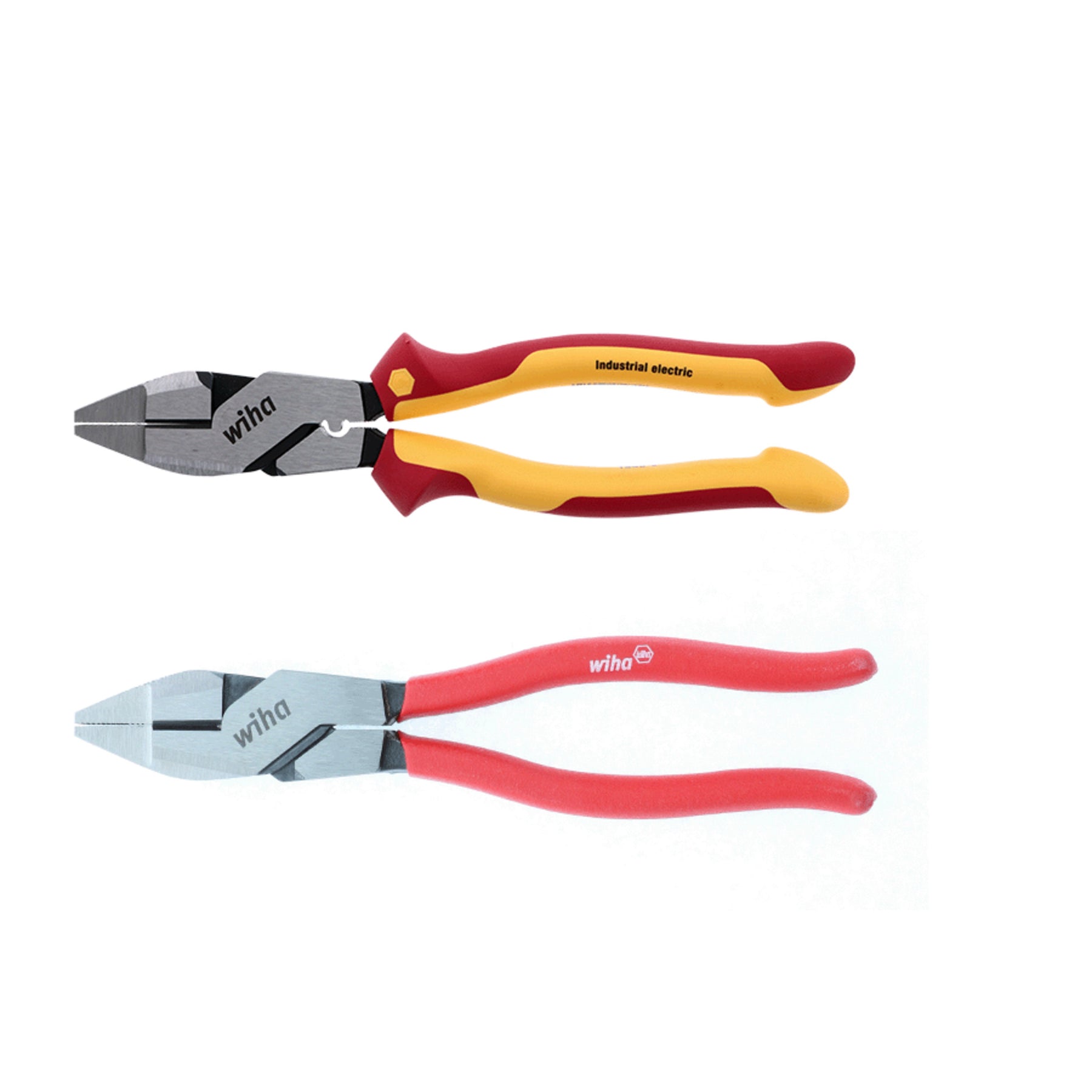 Wiha 32833 2 Piece Insulated and Classic Grip NE Style Lineman's Pliers Set