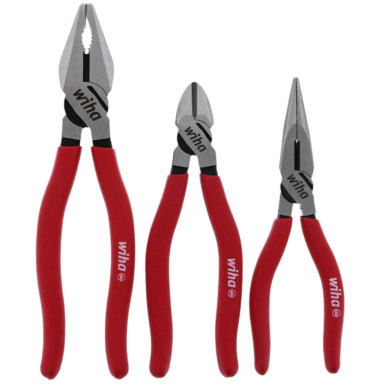 3 Piece Classic Grip Pliers and Cutters Set