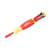 Wiha 28395 7 Piece Insulated SlimLine Ultra-Driver Blade Set Slotted, Phillips, Terminal