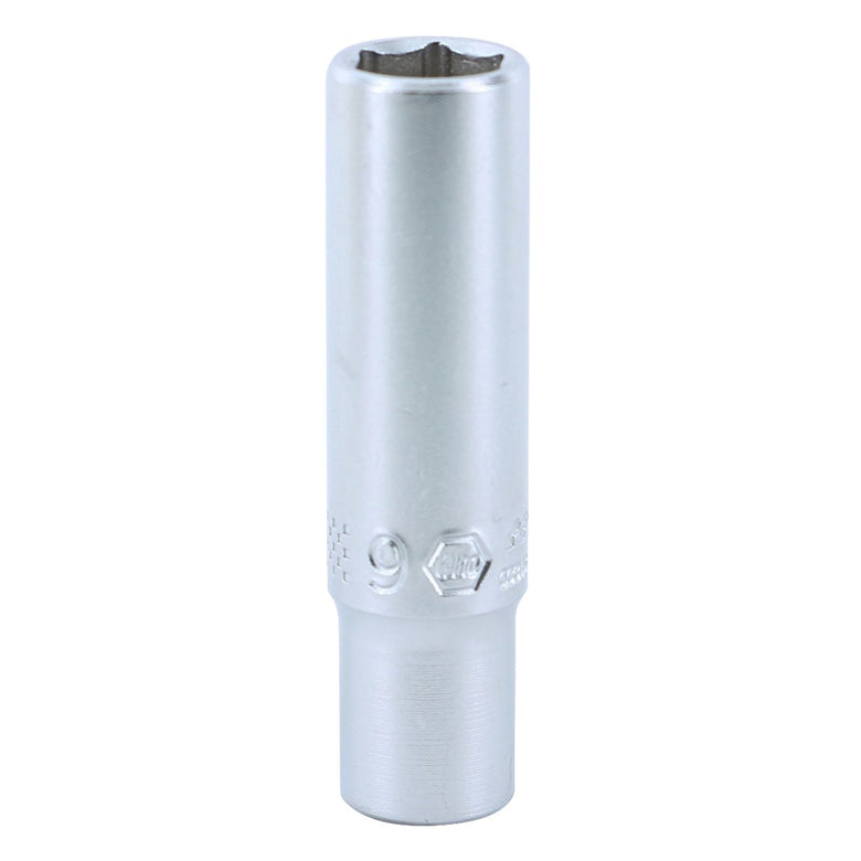 6 Point - 1/4 Inch Drive Deep Socket - 9.0mm x 50mm