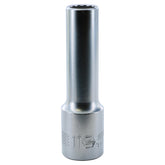 Wiha 33867 12 Point - 1/2" Drive Deep Socket 11.0mm