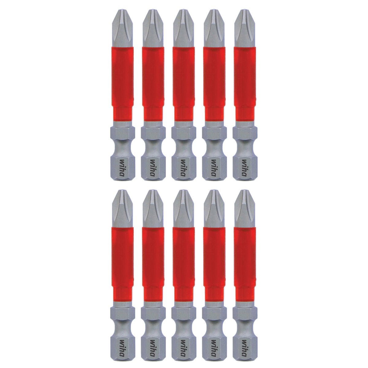 Wiha 76544 MaxxTor Impact Bit Phillips #2 - 49mm - 10 Pack