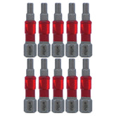 Wiha 76530 MaxxTor Impact Bit Hex 1/8" x 29mm - 10 Pack