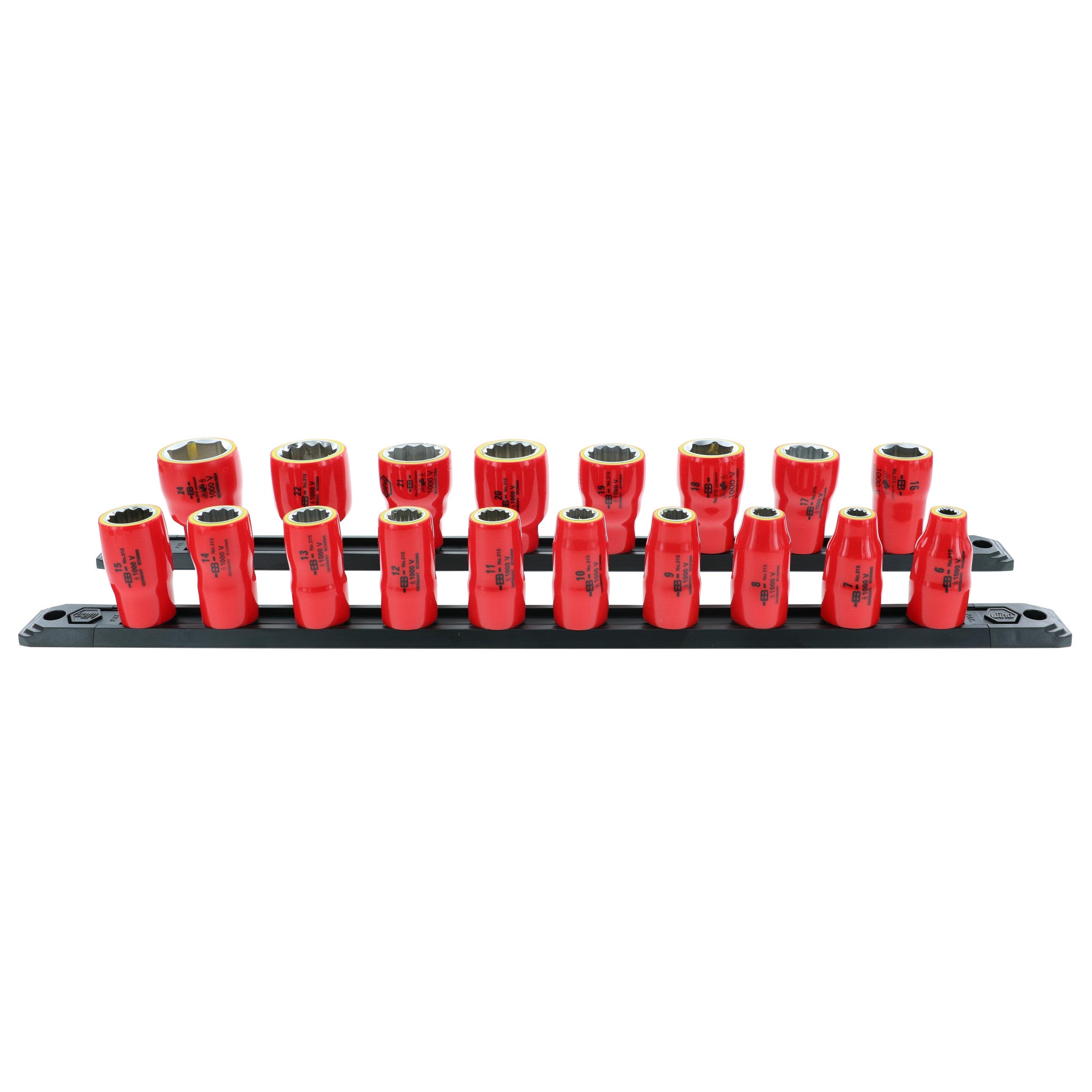 18 Piece Insulated Socket Set 3/8