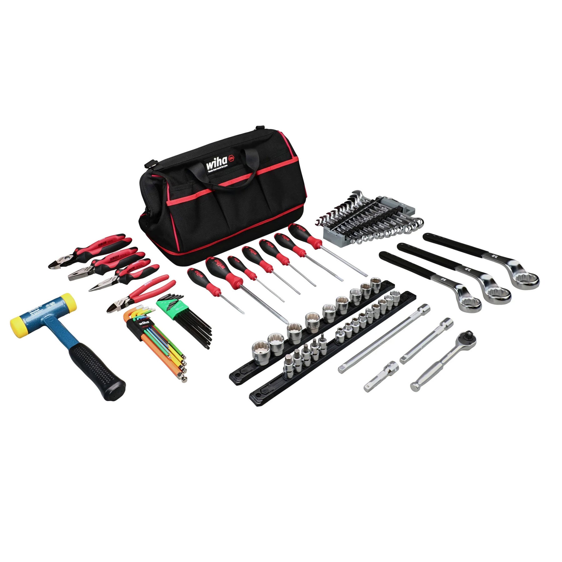 Wiha 90615 76 Piece Motocross Mechanic Tool Kit