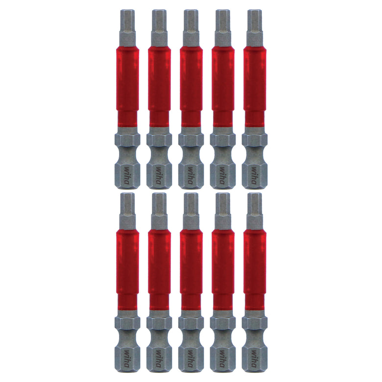 MaxxTor Impact Power Bit Hex 9/64" x 49mm - 10 Pack