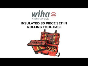 80 Piece Master Electrician's Insulated Tools Set In Rolling Hard Case Video