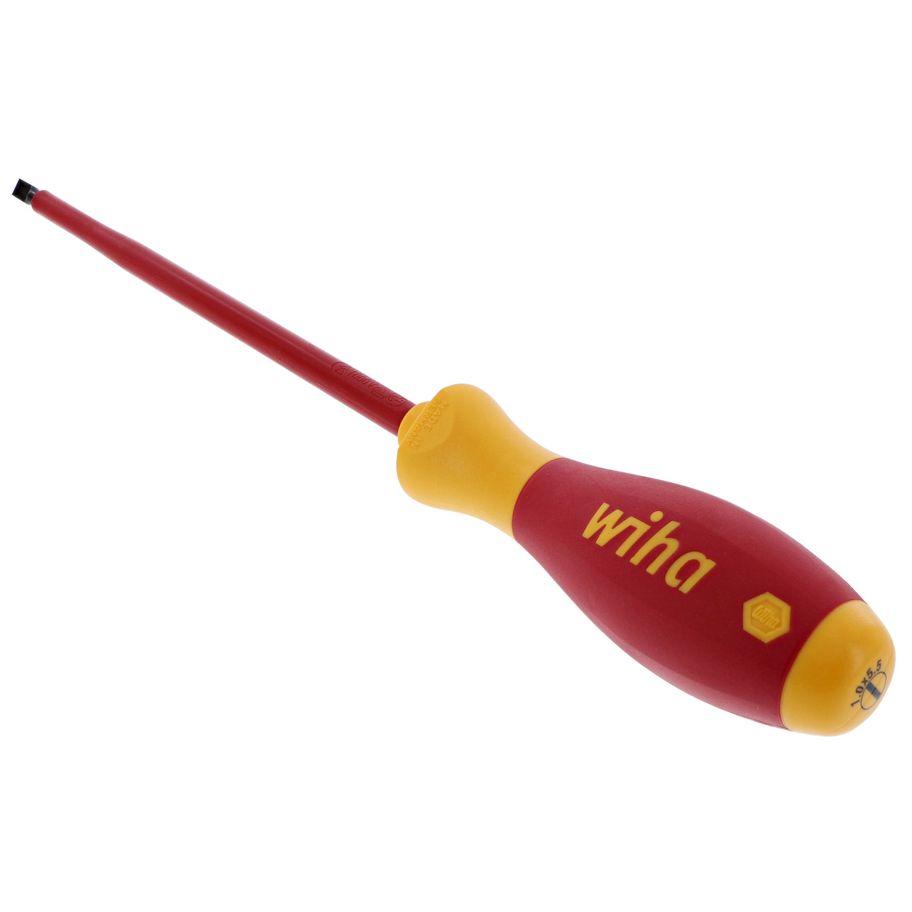 Insulated SoftFinish Slotted Screwdriver 5.5mm x 175mm