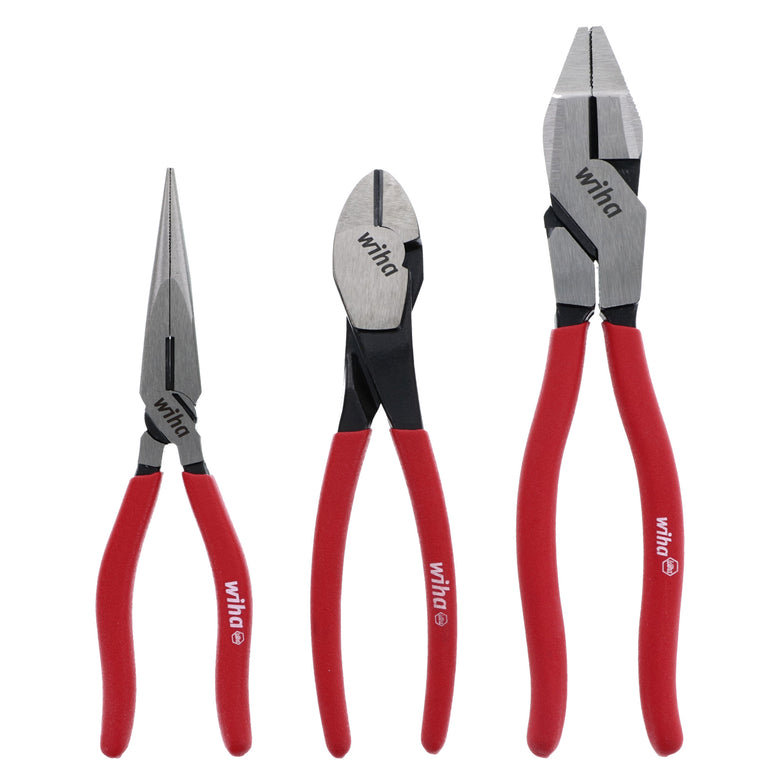 3 Piece Classic Grip Pliers and Cutters Set