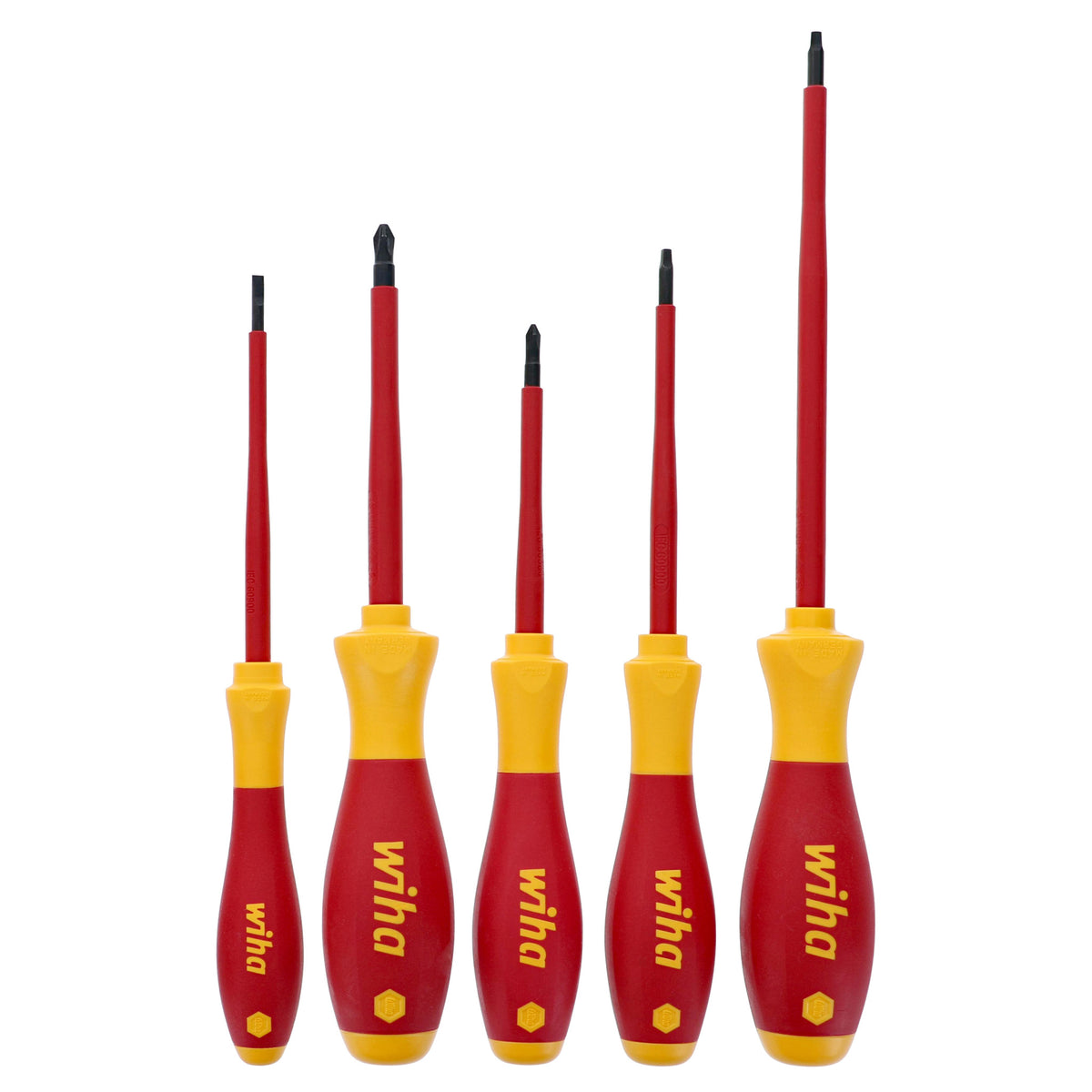 Wiha 32083 5 Piece Insulated SoftFinish Screwdriver Set