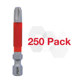 Wiha 76541 MaxxTor Impact Bit Phillips #3 - 49mm - 250 Pack