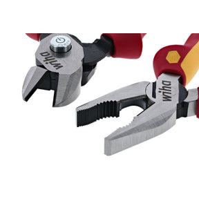 2 Piece Insulated Combination Pliers and BiCut Compound Cutters Set