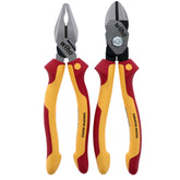 Wiha 32862 2 Piece Insulated Combination Pliers and BiCut Compound Cutters Set